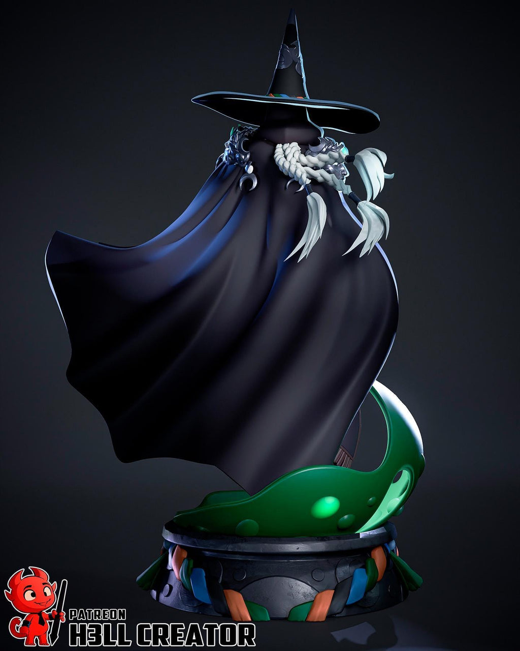 Estatua de Hécate: Diosa de la Brujería de Resina Pintada a Mano - Inspirada en Hades 2
