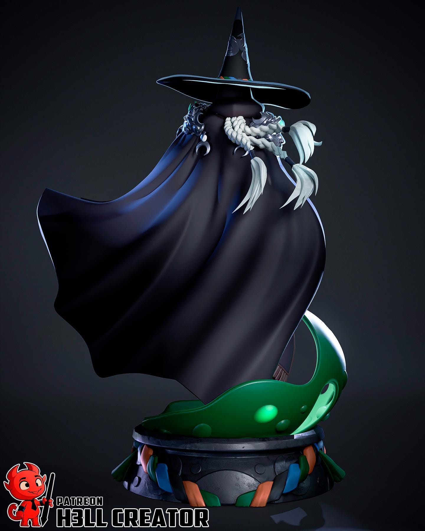 Hecate Statue: Hand-Painted Resin Goddess of Witchcraft - Hades 2 Inspired