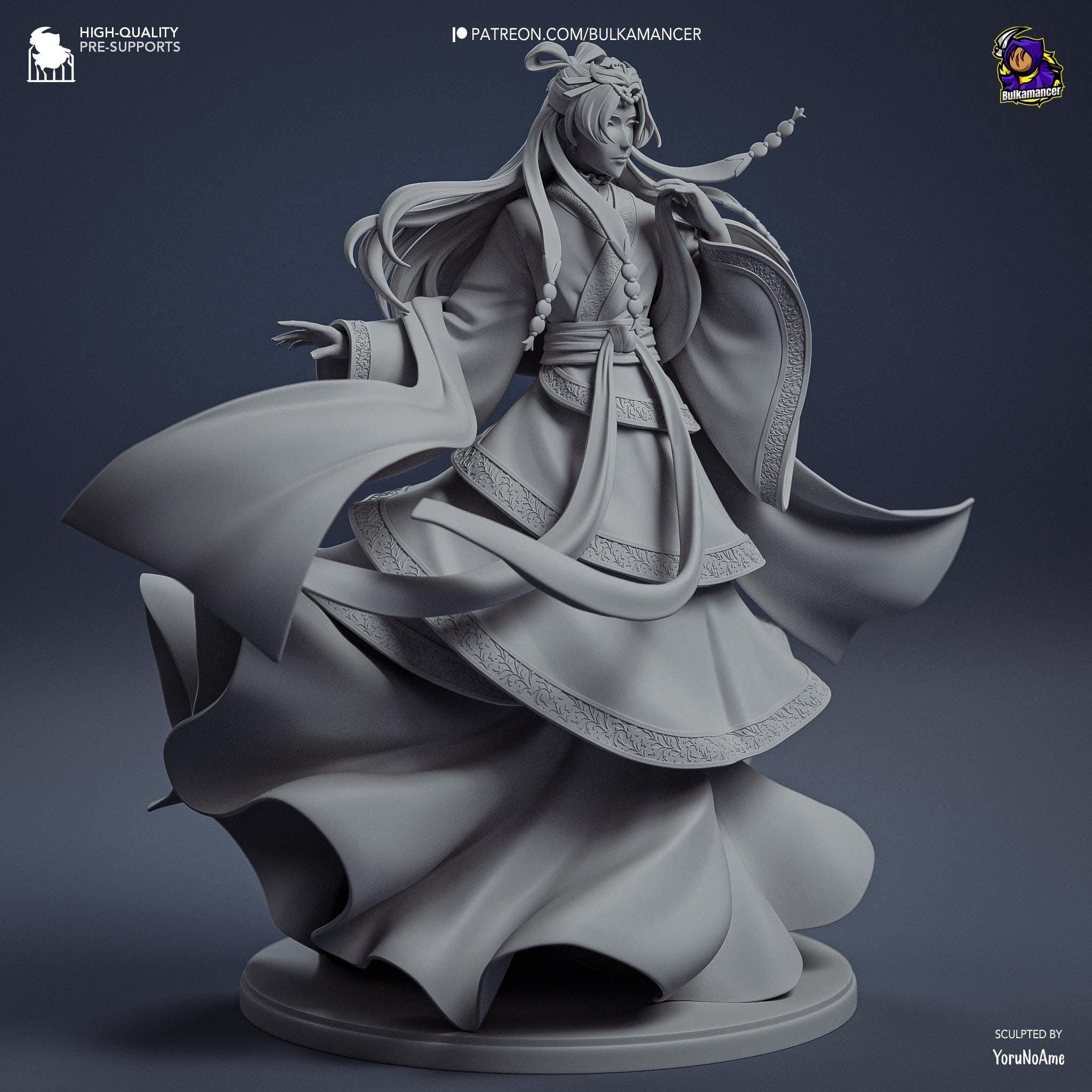 Hand-Painted Jinshi Anime Figure: 3D Printed Resin Statue