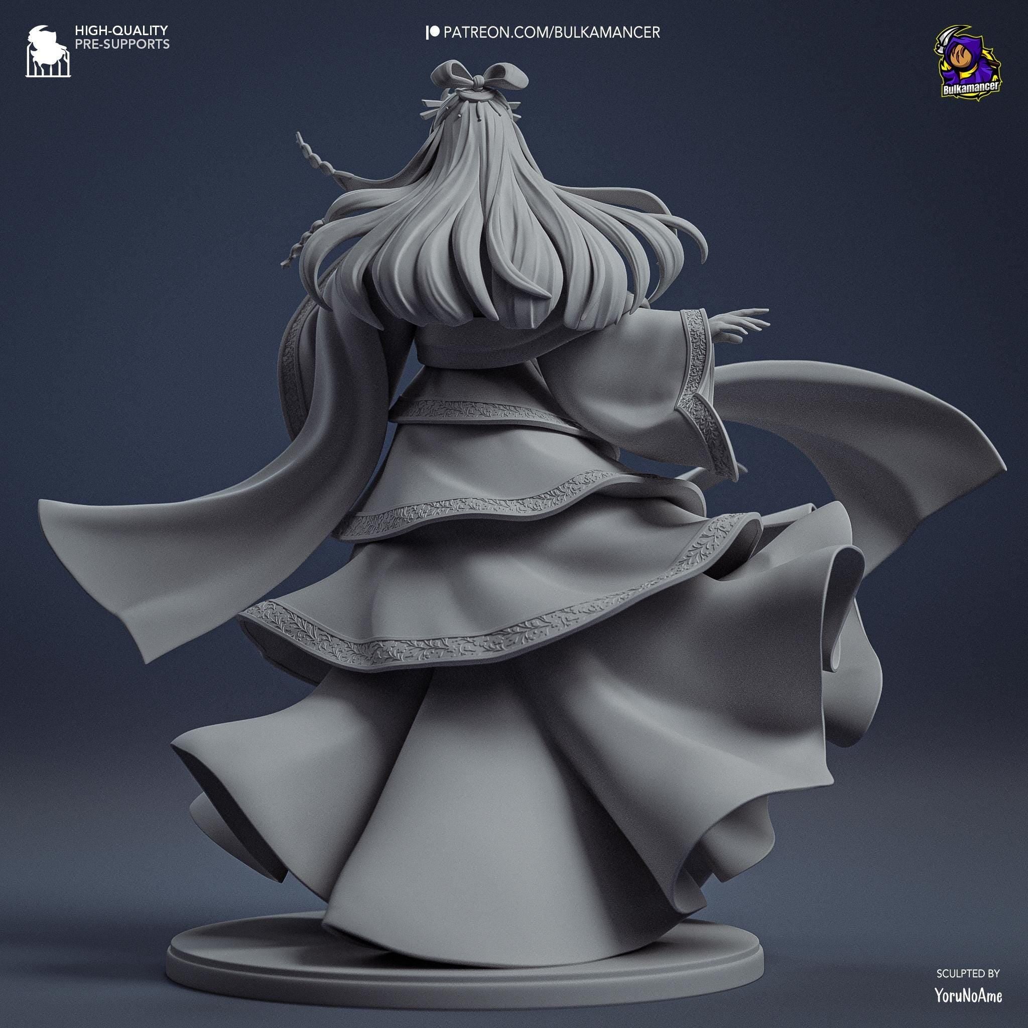 Hand-Painted Jinshi Anime Figure: 3D Printed Resin Statue