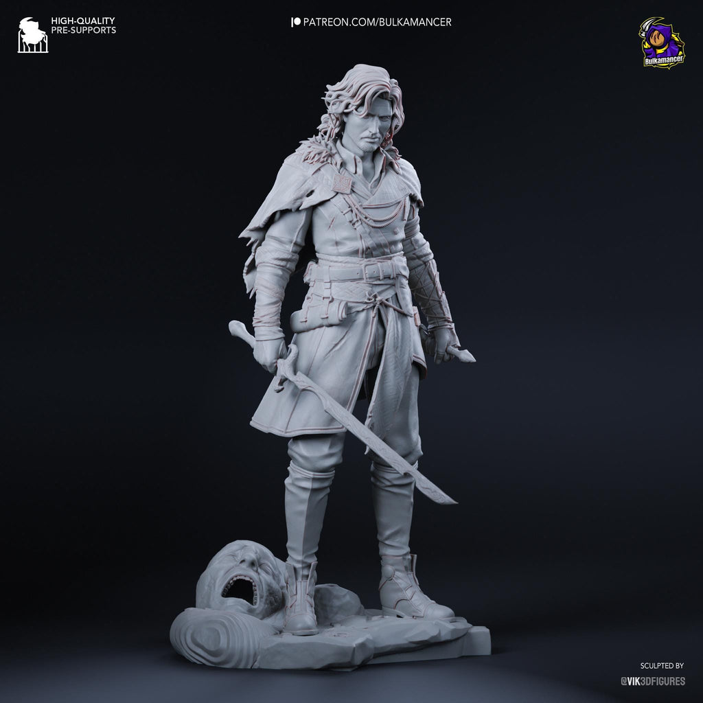 Estatua de Verso: Inspirada en el Claroscuro, Figura de Resina 3D Pintada a Mano (Edición Limitada a Escala 1/4)