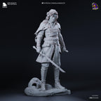Estatua de Verso: Inspirada en el Claroscuro, Figura de Resina 3D Pintada a Mano (Edición Limitada a Escala 1/4)