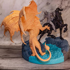 Ciri vs Manticore Diorama: Hand-Painted Resin Witcher Statue