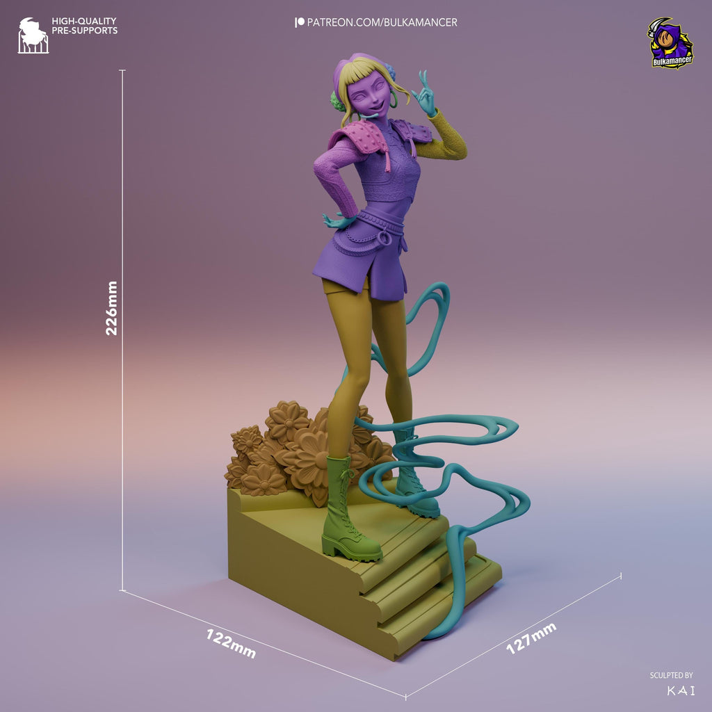 K-Pop Idol Diorama: Hand-Painted Resin Statue Set - Rumi, Zoey, Mira