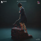 Estatua de Resina Hinako: Figura de Terror Inspirada en Silent Hill, Diorama Pintado a Mano
