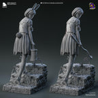 Estatua de Resina Hinako: Figura de Terror Inspirada en Silent Hill, Diorama Pintado a Mano