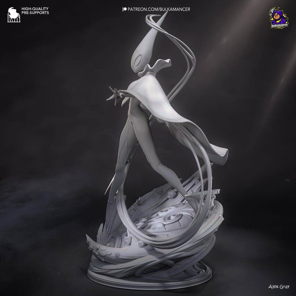 Estatua inspirada en Hornet: Coleccionable hecho por fans de Hollow Knight con capa roja