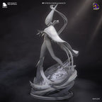 Estatua inspirada en Hornet: Coleccionable hecho por fans de Hollow Knight con capa roja