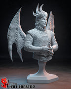 Estatua de Rafael: Coleccionable del Señor del Diablo Pintado a Mano - Inspirado en Baldur's Gate