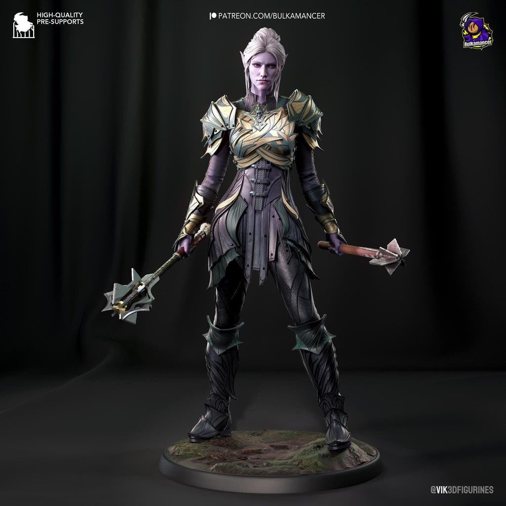 Figura de Minthara Pintada a Mano: Coleccionable 3D Inspirado en Baldur's Gate 3
