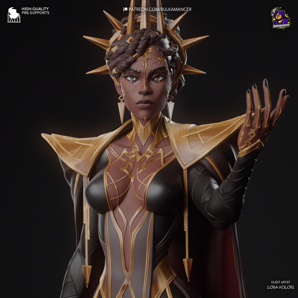 Figura Mel pintada a mano: Estatua LoL impresa en 3D