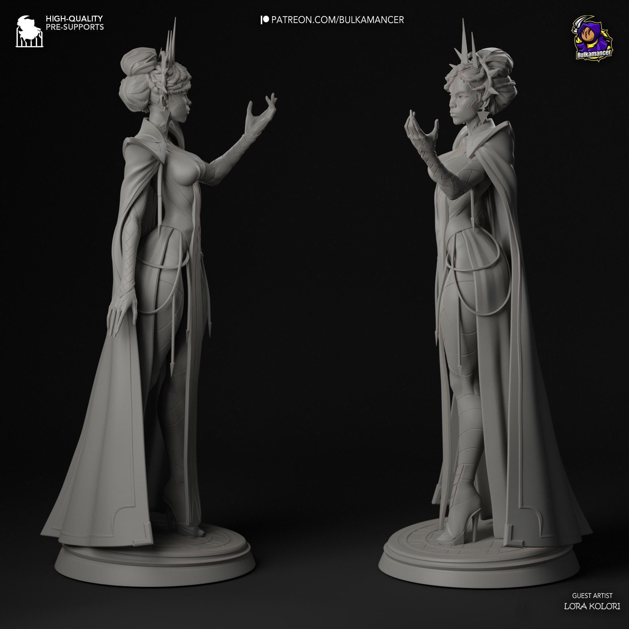 Figura Mel pintada a mano: Estatua LoL impresa en 3D