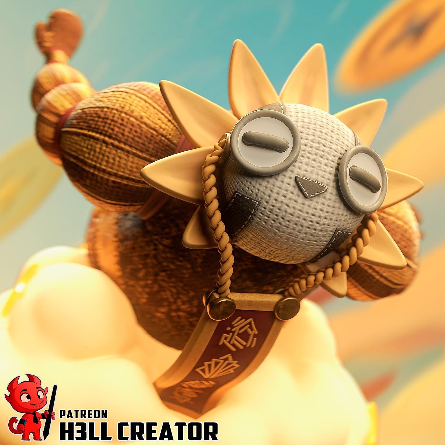 Handmade Esquie Chibi Figurine: Fan-Made Resin Statue