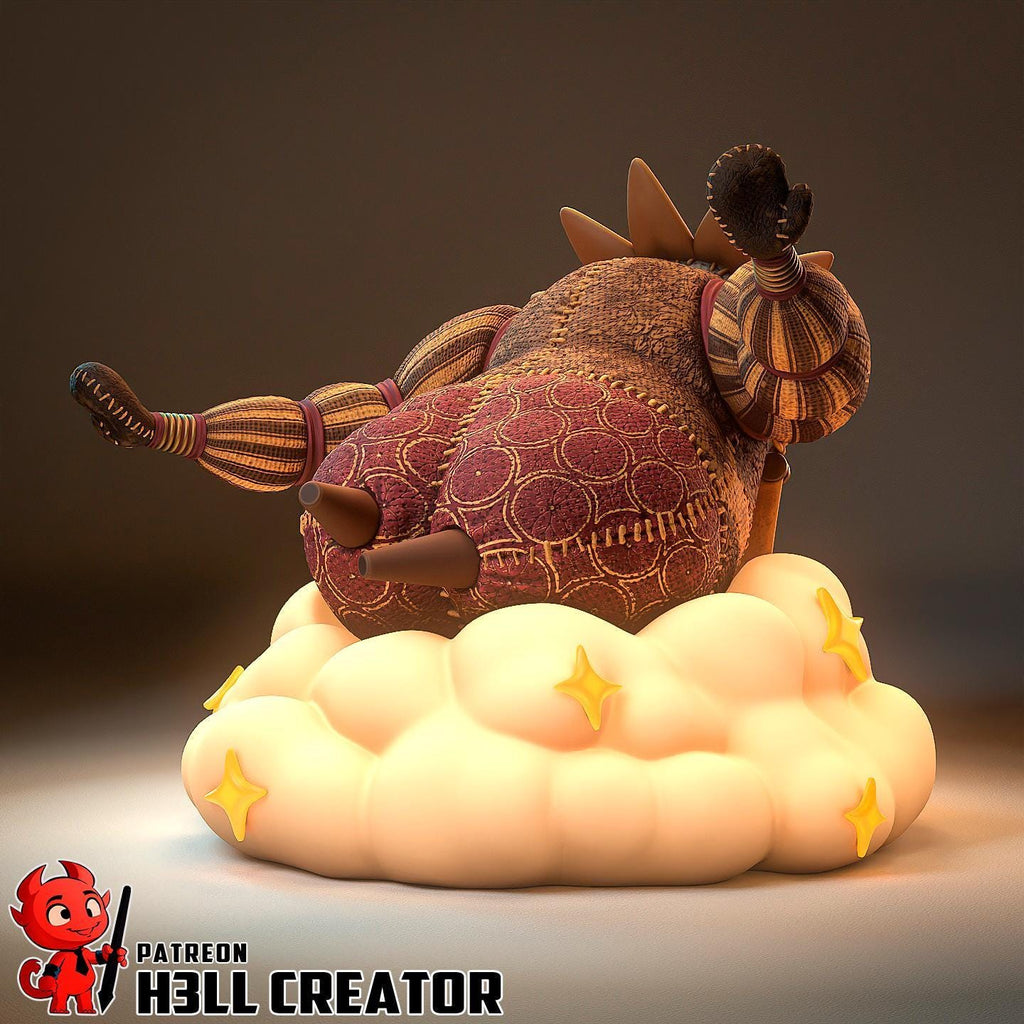 Estatua artesanal Chibi Esquie: Figura de resina hecha por fans