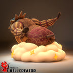 Estatua artesanal Chibi Esquie: Figura de resina hecha por fans