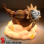 Estatua artesanal Chibi Esquie: Figura de resina hecha por fans