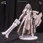 Estatua de Leona, la Diosa del Sol, pintada a mano: Fan Art de League of Legends, Escala 1/8