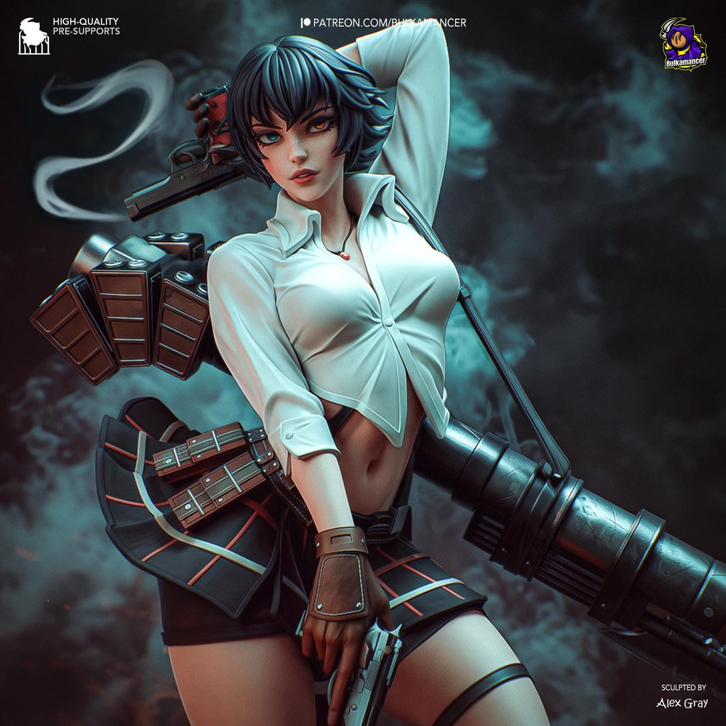 Hand-Painted Lady Statue - Devil May Cry 5 DMC - Anime Resin Figure