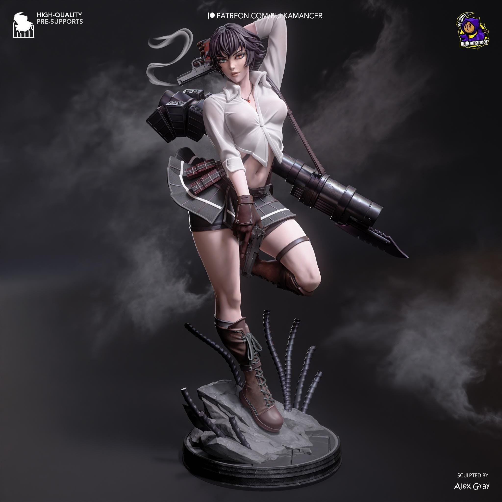 Hand-Painted Lady Statue - Devil May Cry 5 DMC - Anime Resin Figure