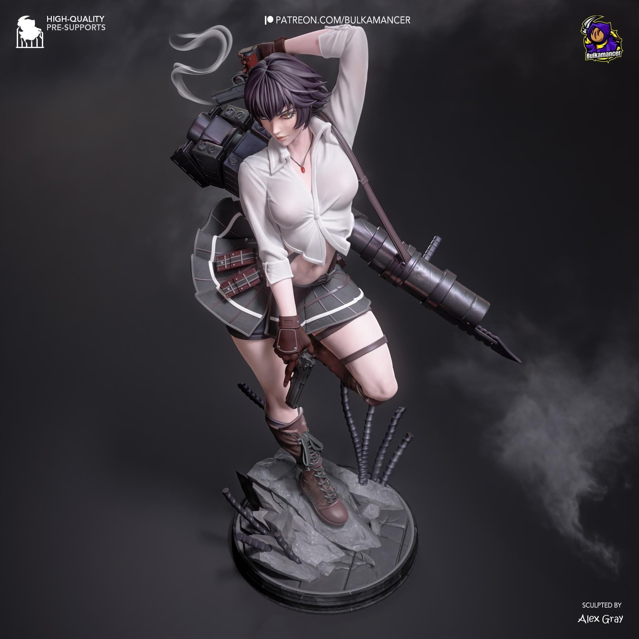 Hand-Painted Lady Statue - Devil May Cry 5 DMC - Anime Resin Figure