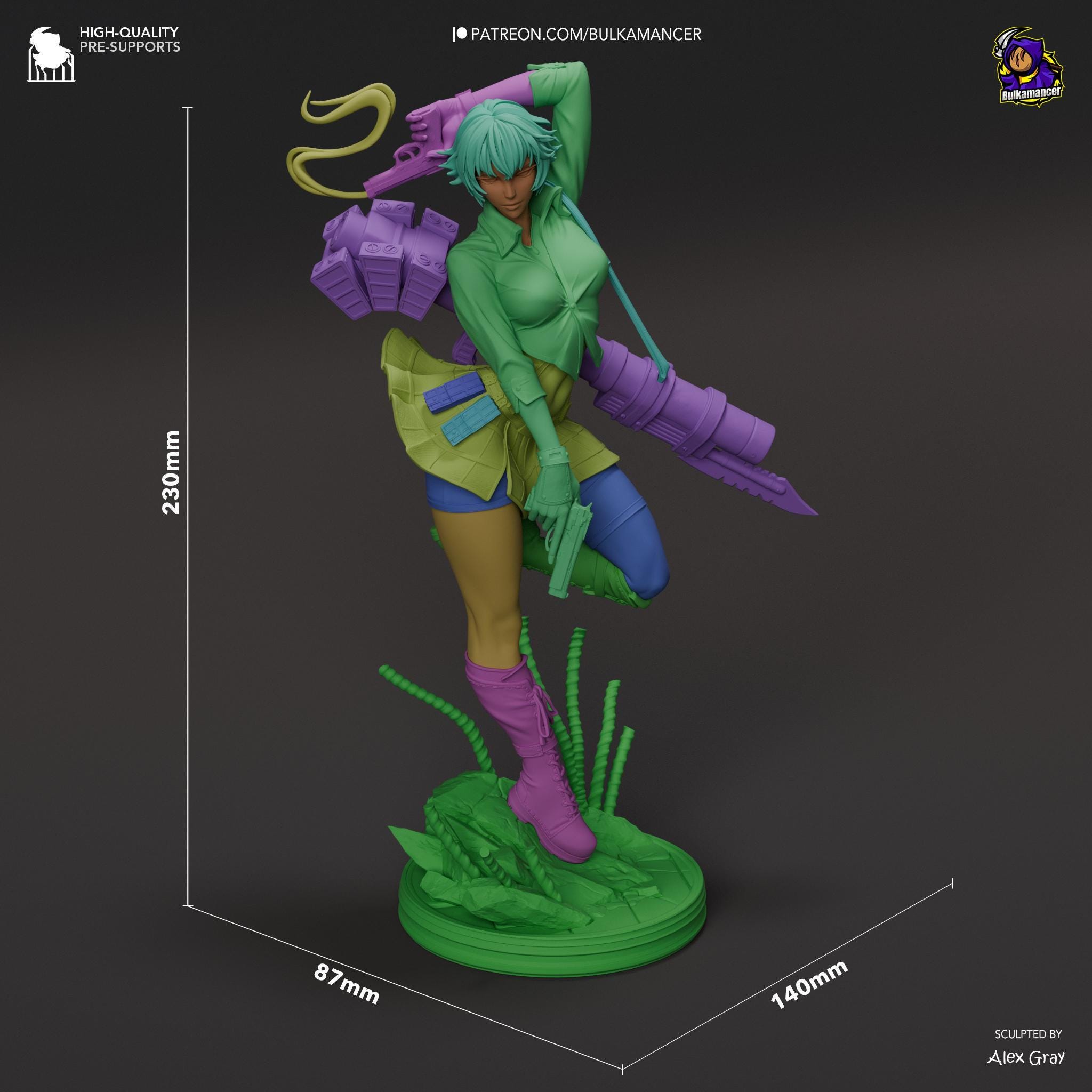 Hand-Painted Lady Statue - Devil May Cry 5 DMC - Anime Resin Figure