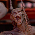 Diorama de escena de batalla inspirado en The Witcher Hunter | Estatua de fantasía pintada a mano | Maqueta de resina de coleccionista